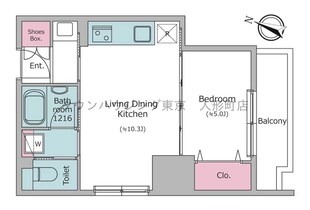 クロスレジデンス日本橋本町の物件間取画像